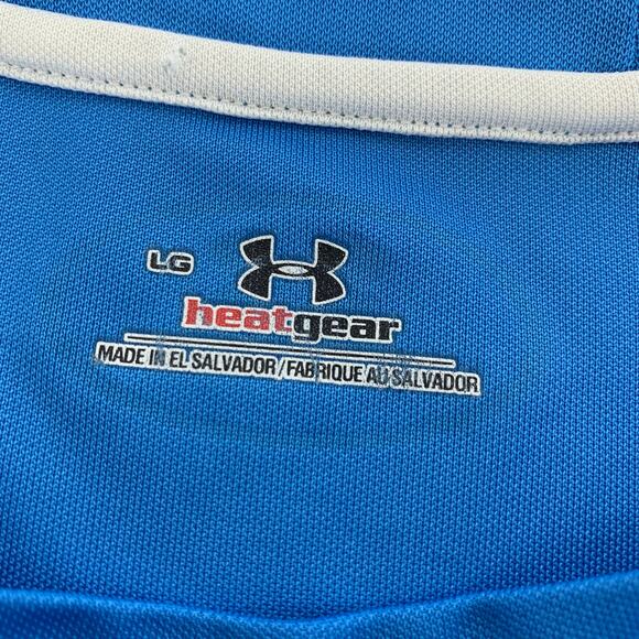 Under Armour Heatgear Long Sleeve Athletic Light Blue Top Size L - Picture 6 of 15